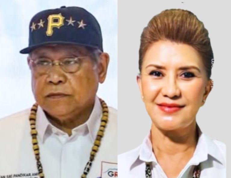 Pandikar Amin dan isteri calon di dua kerusi di bawah tiket GRS