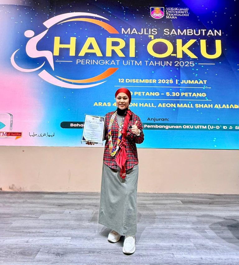 Dr Fatimah Sabrina terima Anugerah Inspirasi OKU AIKON 2025 Peringkat Kebangsaan