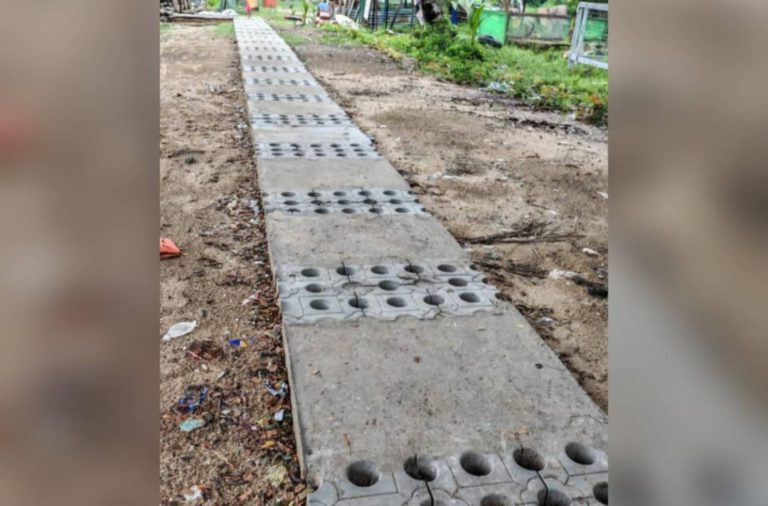 Pulau Gaya cipta sejarah bina laluan pejalan kaki pertama negara guna sisa plastik laut