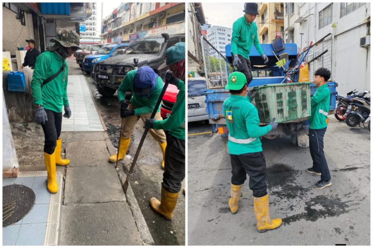DBKK laksana operasi pembersihan parit di tiga kawasan utama sekitar bandaraya KK