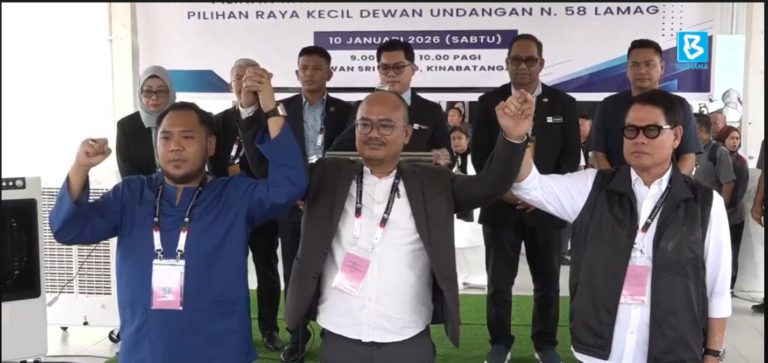 PRK Kinabatangan, Lamag : Tiga penjuru di Parlimen,  satu lawan satu di DUN