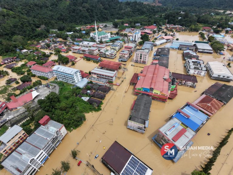 Pekan Beaufort lumpuh, lebih 3,000 mangsa dipindahkan ke PPS