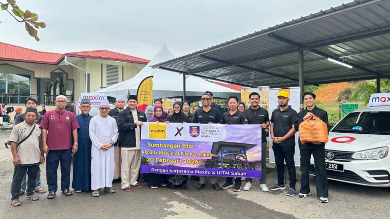 Konvoi Ramadan Maxim–UiTM Sabah sampaikan 100 pek iftar kepada komuniti