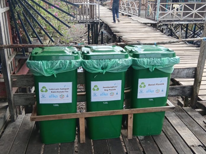 Communal bins installed around the village