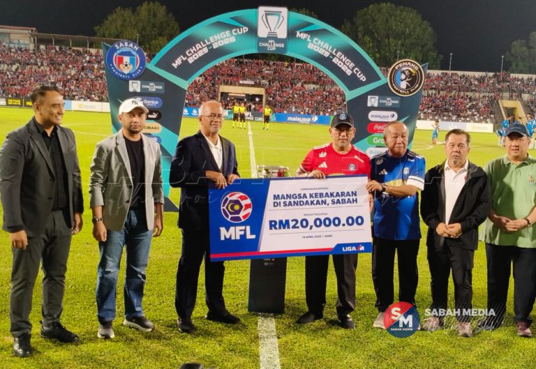 MFL sumbang RM20,000 kepada mangsa kebakaran Kampung Bahagia, Sandakan