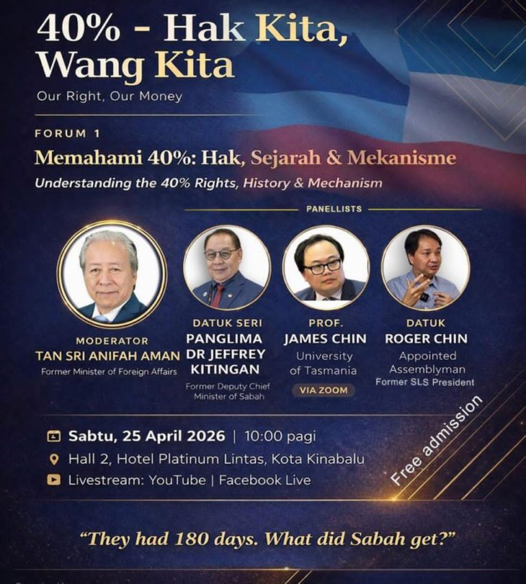 Forum ‘40% hak kita, wang kita’ perkasa kesedaran hak Sabah
