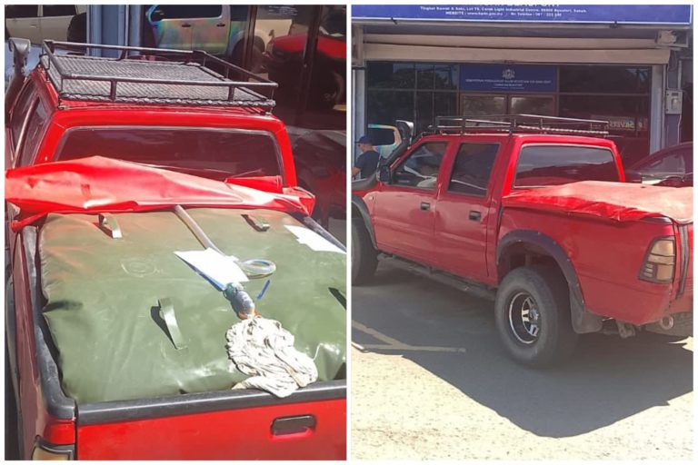 Helah ubah suai kenderaan untuk simpan diesel terbongkar