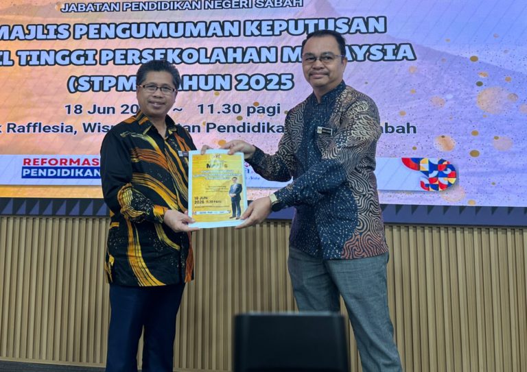 Tiga pusat Tingkatan Enam di Sabah dinobat pusat terbaik Kebangsaan STPM 2025