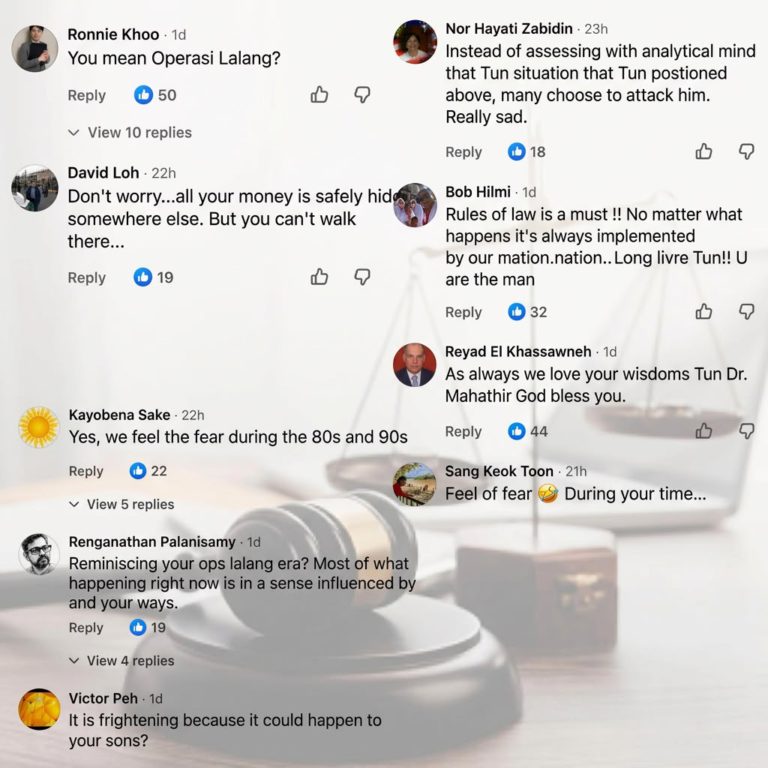 Komen Sinis Netizen Mendominasi Hantaran Facebook Tun M