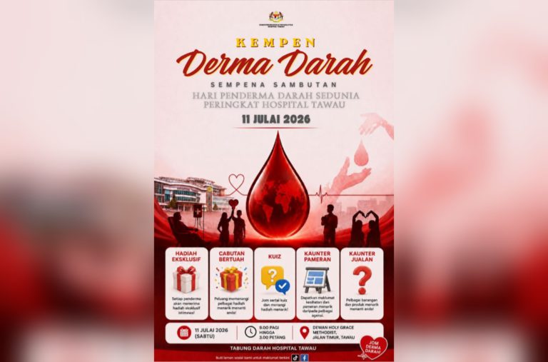 Hospital Tawau anjur kempen derma darah esok