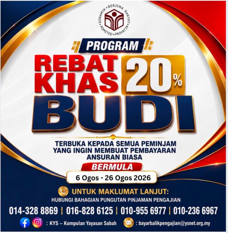 Program Rebat Budi Madani 2026 tawar rebat sehingga 30 peratus