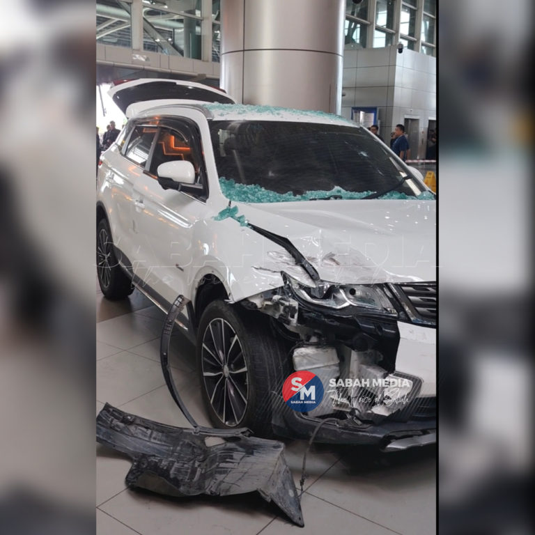 Wanita tersalah tekan pedal, Proton X70 rempuh ruang pelepasan KKIA