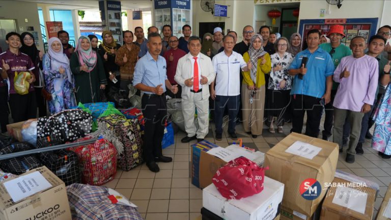 UMS hulur sumbangan kepada mangsa kebakaran Kampung Numbak