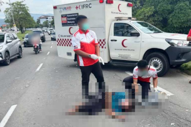 Pejalan kaki warga emas maut dilanggar kereta di Penampang
