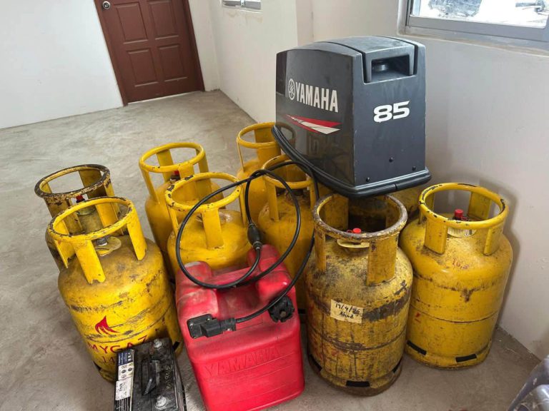 10 tong gas dirampas di Tawau