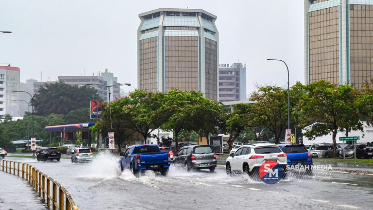 Hujan berterusan, beberapa kawasan sekitar KK dinaiki air