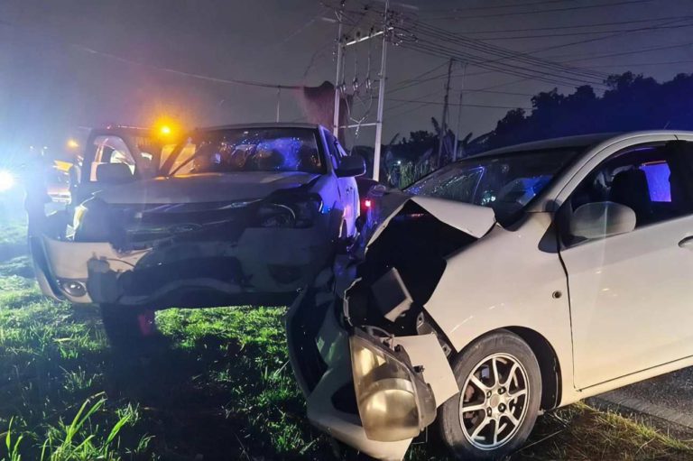 Pemandu lelaki maut, pacuan empat roda bertembung motokar